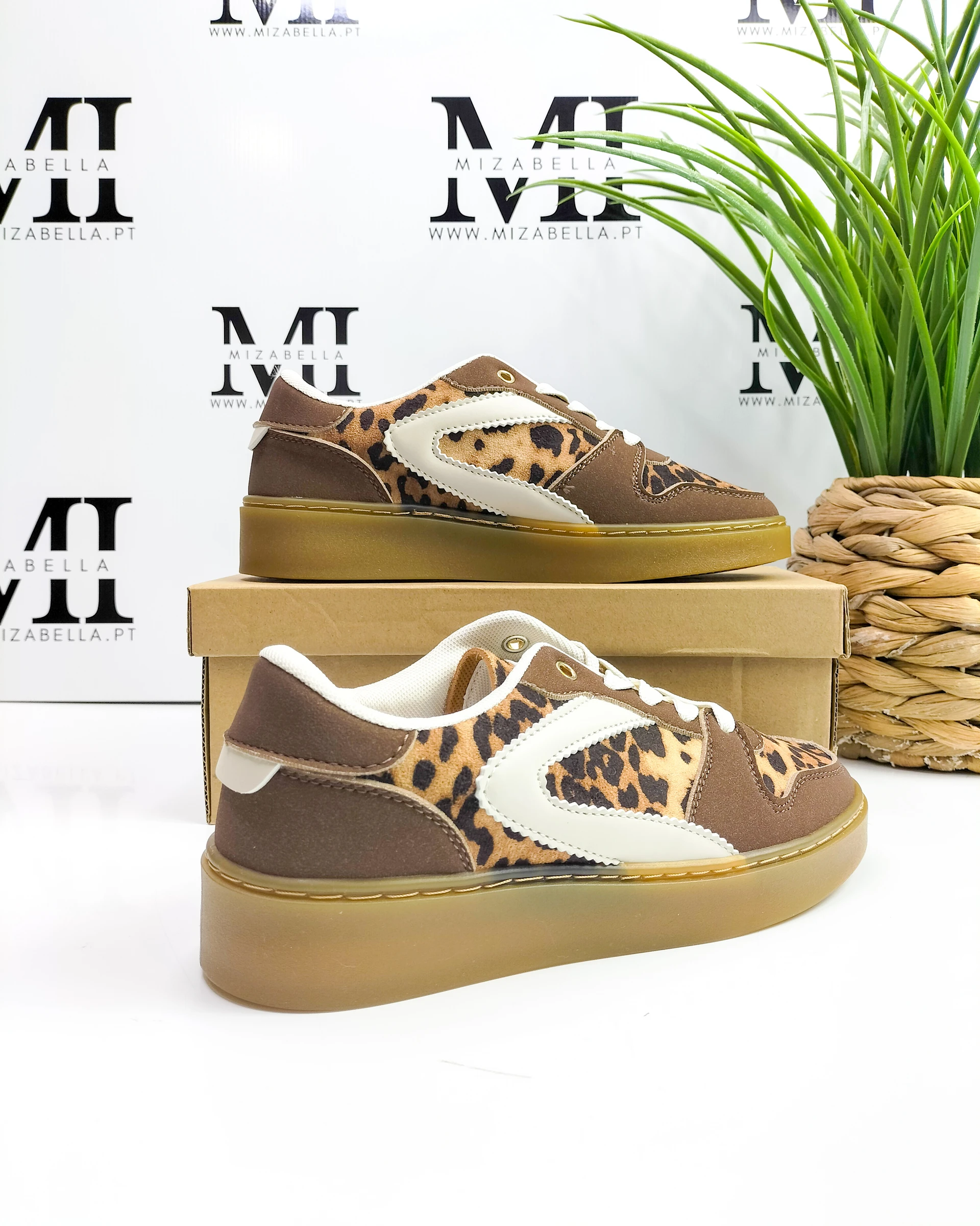 Tênis marrons com estampa animal tamanho 40 – photo 12